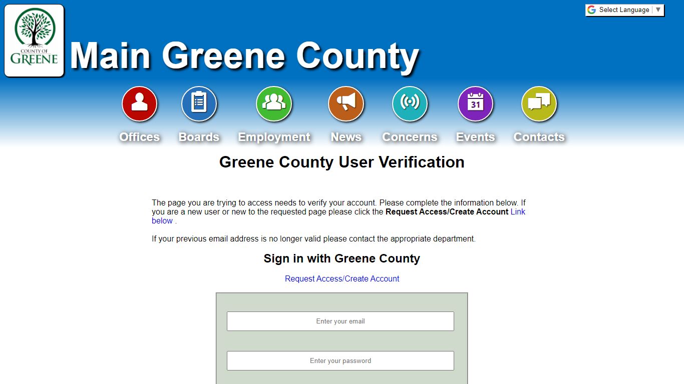 Public Access - Main Greene County