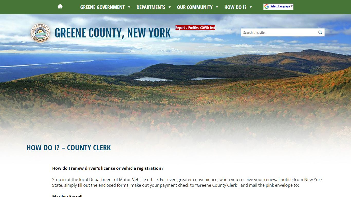 How to Access Public Records | Greene County, New York